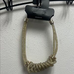 Ashley Stewart Glittering Gold Necklace